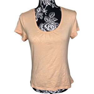 George Peach T Shirt Tagless Lightweight Stretch Career Workwear Everyday Lounge